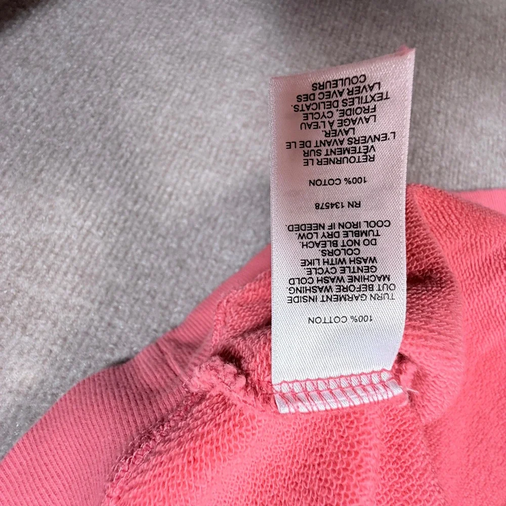 Vineyard Vines San Francisco 49ers Quarter Zip Pullover Coral Pink XL Cotton